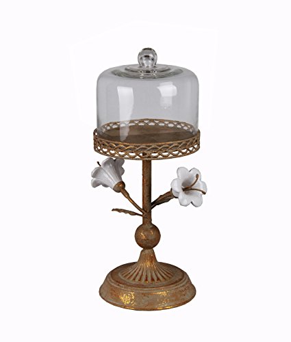 Privilege International 88100 Metal Candle Holder, Small, Flower