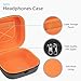 Geekria Shield Case Compatible with AKG K340, K240 Studio, K242, K271, K272, K142 Headphones, Replacement Protective Hard Shell Travel Carrying Bag with Cable Storage (Dark Grey)