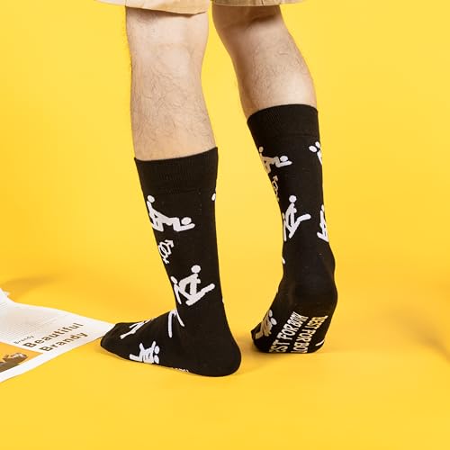 BISOUSOX Paar Sokken Dames Uniseks Kousen Heren Grappige Sokken Kerstcadeau Valentijnsdag Cadeau Sokken voor Vriendin Hou van Sokken 1 Pair/2Pairs Socks Men Vriend Kalfs Sokken - Afbeelding 8