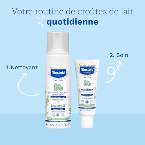 Mustela Soin Croûtes de Lait Bébé Apaisant et Préventif 40ml