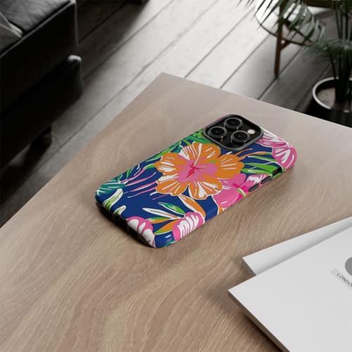 Coque iPhone 14 Pro Max anti-rayures motif végétal brillant robuste - 4