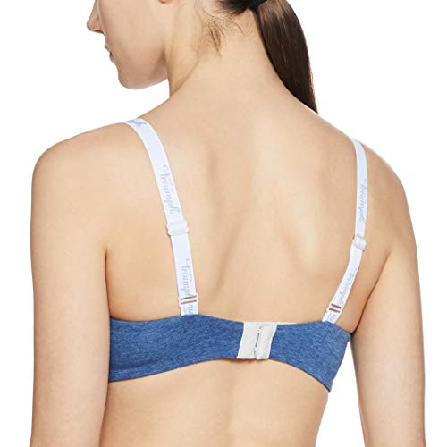 Image of Triumph Comfort Cotton T-Shirt Bra for Women |Padded Non Wired Wireless Lingerie Soft Melange Everyday Invisible Seamless Bra Full Coverage Comfort 161 P Breathable Support for Women Pack of 1