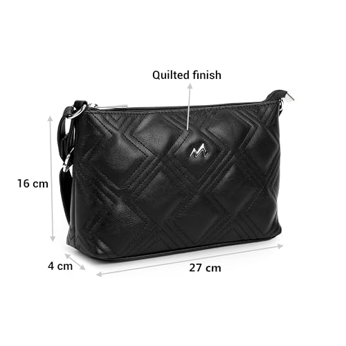 Image of Metro Women Casual PU Soft Body Zipper closure Quilted Sling Bag