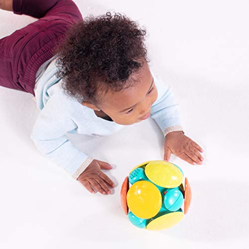 Bola de Engatinhar Wobble Bobble, Bright Starts, Amarelo/Verde/Azul/Vermelho