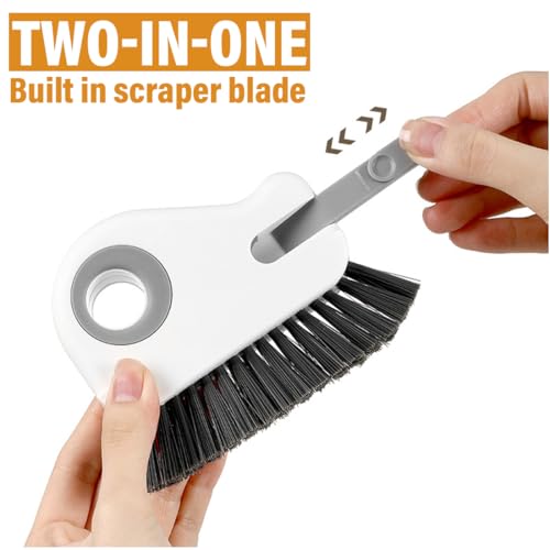 MIRKUZI Bürsten für Fensterfugen, 2 Stück Fensterrillen Reinigungsbürste 2 Stück Spaltreinigungsbürste Fensterrillen Reinigungswerkzeug Reinigungsbürste, für Fenster Küchen Badezimmer