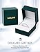 IMOLOVE Moissanite Wedding Band Wedding Rings for Women 925 Sterling Silver Rings with 18K White Gold Plated Eternity Stackable Engagement Ring Anniversary Band Size 8.5