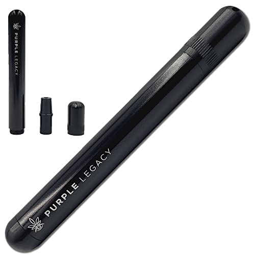 PURPLE LEGACY Estuche para porros A Prueba de olores de Aluminio Estuche para porros A Prueba de olores e Impermeable con Soporte para porros para porros Tubo de 138 mm de Largo Estuche de Transporte Cover
