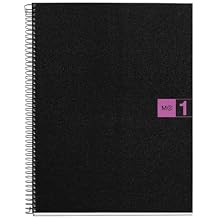 Miquelrius Single Subject Spiral Notebook, Graph/Quad Pages, Purple, 80 Sheets 8.5" x 11" 49427