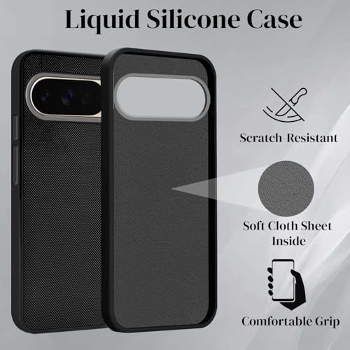 Image of Jkobi Rubberised Back Cover Case for Google Pixel 10 Pro XL (Textured Grip Design | Micro-Fiber Cloth Inside | Slim and Light Weight | Soft Touch and Feel)