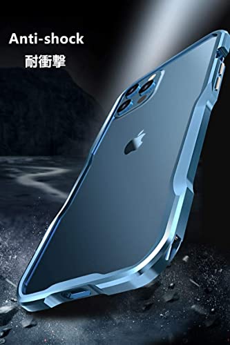 Henghui Iphone 13 Mini Aluminum Bumpers Bumper Case Metal Frame Bumper Cover Shock Absorbent Slim Cool Design (13Mini, Silver) #TOP3