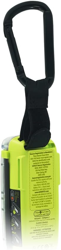 ACR ResQlink View 435 RLS Personal Locator Beacon with Pouch and Carabiner Bundle