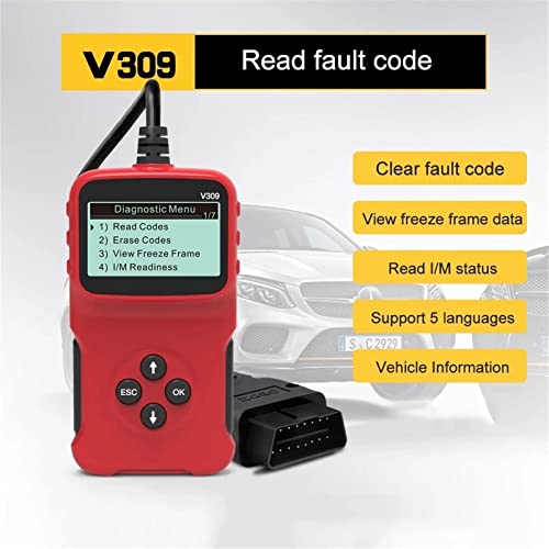 Herramienta OBD2 V309 para solucionar fallos mecánicos del motor y leer códigos 4