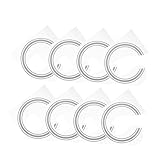 FRCOLOR 8個サウンドホールロゼット デカール インレイステッカー ギター用 サウンドホールリング サウンドホールステッキー 装飾 アコースティックギター対応 簡単取り付け