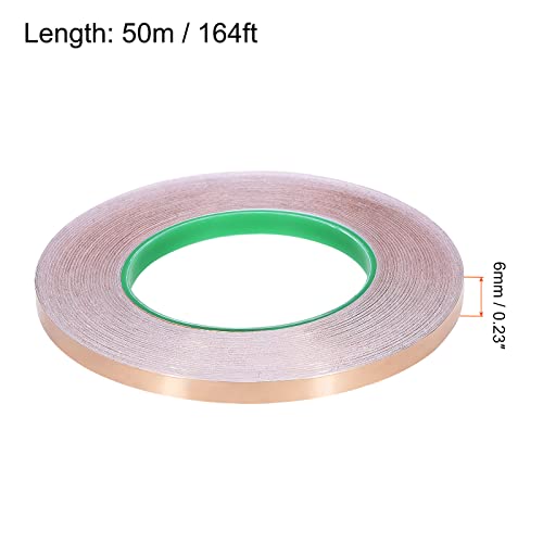 Image of Copper Foil Tape Conductive Adhesive Double Sided, [for EMI Shielding, Stained Glass, Paper Circuits, Grounding] - 1 /4 inch /164ft