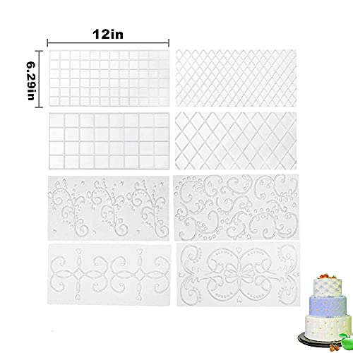 Binbe 14 Pcs Cake Decorating Stencils Floral Wedding Cake Stencil Floral Cake Templates Spray Floral Cake Molds Hollow Lace Cake Decoration Molds Diy Baking Decor Mold For Cake Decoration #TOP7