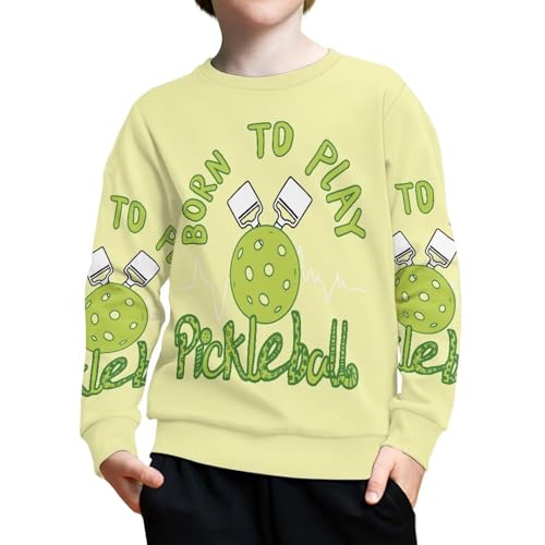 Hawapod Crewneck Sweatshirt For Boys Teens Kids Game Day Long Sleeve Pullover Sport Ball Graphic Crewneck Sweatshirt3