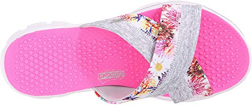 Skechers Skechers Women's Performance Go Walk Fiji Flip Flop, White Flower, 9 M US
