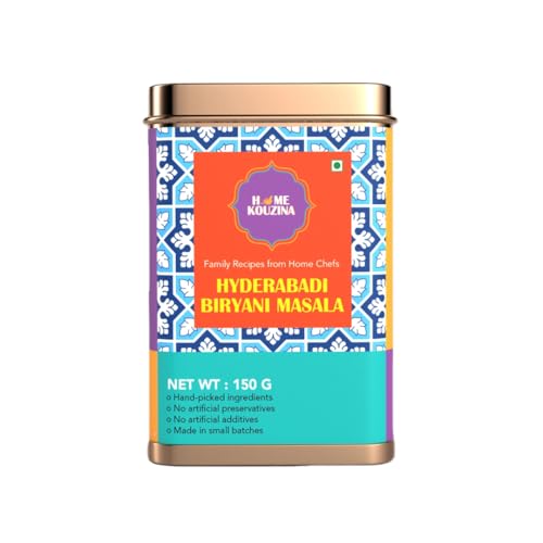 Image of Home Kouzina Hyderabadi Biryani Masala - 150g| For Authentic Hyderabadi Veg, Mutton, Chicken Biryani | No Artificial Additives | Made in Small Batches | 100% Natural Ingredients| Traditional Recipe