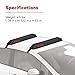 Yakima EasyTop Temporary Roof Rack with Heavy Duty Straps, Double Latching Buckle, and Tie Down Rope for Boats, Skis, and Snowboards, Black