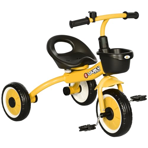 PONBebe 23.5㎝ Qaba Tricycle for Toddler 2-5 Year Old Girls and Boys