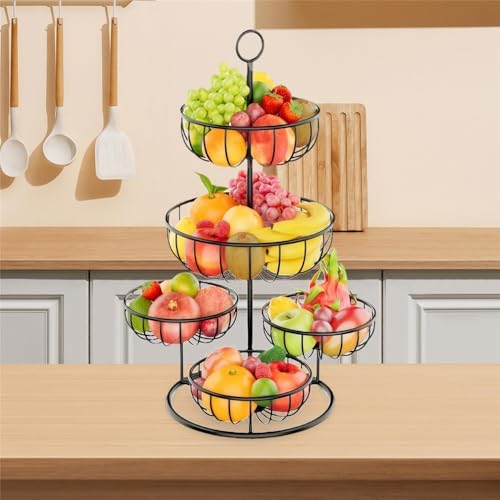 Cesta de frutas para encimera de cocina con diseño de centro de mesa multiusos 7