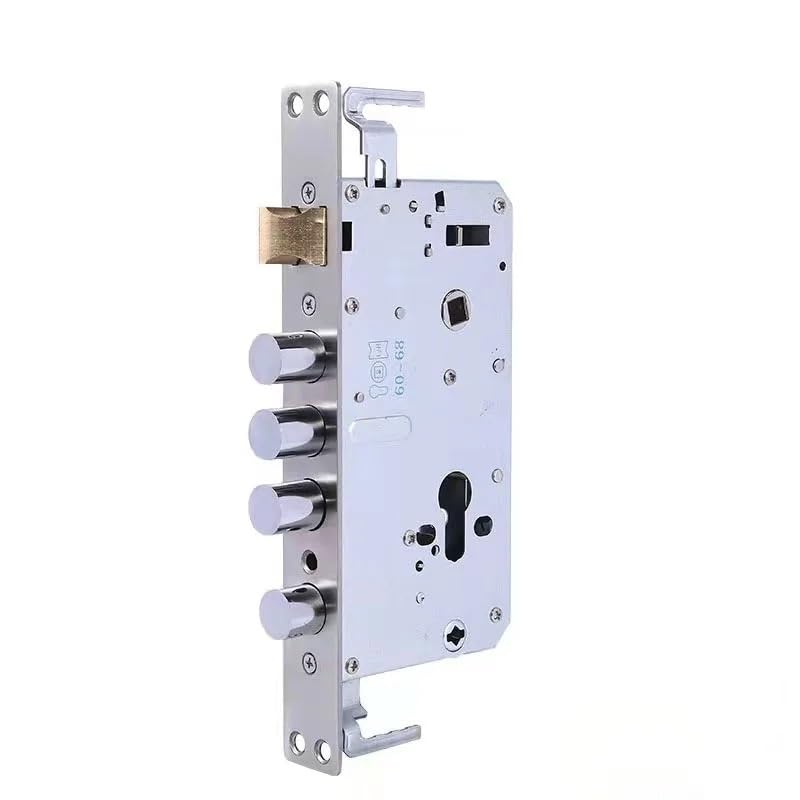 Cuerpo de cerradura huella dactilar, pieza puerta acero inoxidable, pestillo latón, herrajes seguridad, accesorios(240 With Hook)