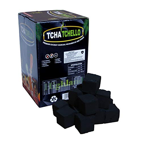 Gartinex Premium Kokosnuss Briketts Kokos Kohle 1kg für Tischgrill Shisha Wasserpfeife Grill – Bild 3