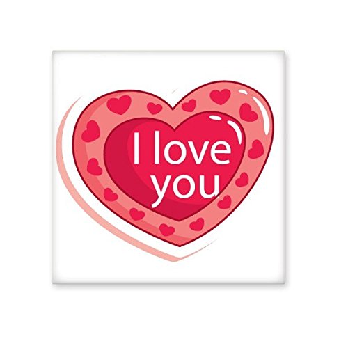 Carreaux de céramique Rose Saint Valentin, cadeau déco double cœur