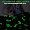 Dinosaur Glow in The Dark Blanket for Kids, Toddler Blanket for Boys, Dinosaur Gifts for Boys/Kids, Soft Fleece Blanket Throw, Birthday Gifts 40"x60" #1