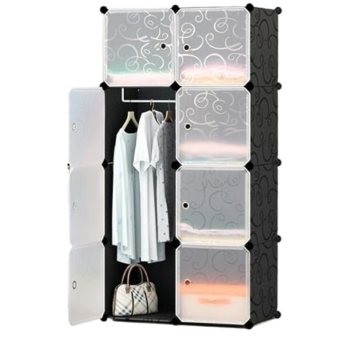 Armario de plástico para dormitorio, muebles de resina, armario combinado (75 x 47 x 147 cm)