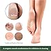 TADA Natural Beauty Pumice Stone for Feet with Bamboo Handle - Foot Scrubber and Callus Remover for Feet (Black)