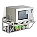 Microwave Shelf Oven Rack Stand 2 warstwowy kuchenka mikrofalowa półka półka stojąca stal ze stali nierdzewnej Organizacja Przechowywanie kuchenne Kuchenka mikrofalowa Piekarnik ścienny Półka Dom Ręcz