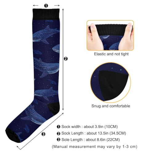 Image of Fisyme Socks for Women Men Warm Comfort Athletic Crew Running Hiking Cycling Compression Socks