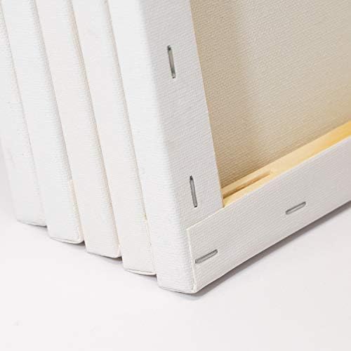 Bild 5 - 2er-Set Künstler-Leinwand zum Bemalen 50x70cm groß. Die leere, weiße Leinwand aus 100 Prozent Baumwolle ist gespannt auf FSC Holz-Keilrahmen mit 17mm Stärke, 280g/m², 2-fach weiß grundiert