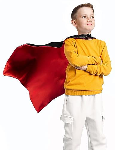 Capa y Máscara Reversibles de Superhéroe para Niños miniatura 3