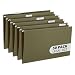 Blue Summit Supplies 50 Legal Size Hanging File Folders, 1/5 Cut Adjustable Tabs, Legal Size, 5 Tab Locations, Designed for Legal and Law Office File Organization, Standard Green, 50 Pack, Legal Size