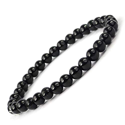Image of Reiki Crystal Products Certified Natural Crystal Stone Bracelet 6 mm Round Beads for Men and Women | Premium Gemstone Jewellery Collection | Reiki Charged | Multiple Stone Variants Available