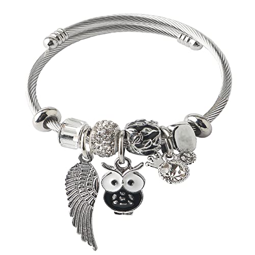 DS Charm Bracelets for girls,exquisite cute cartoon friendship bracelets Silver