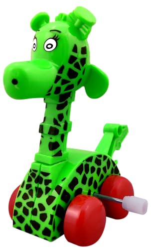 Image of Negi Wind-Up Toy Set of 3 Animal Models, BIS Approved Safe Toys for Kids, Fun Moving Figures with Forward Motion & Head Action, Durable Plastic Wind-Up Playset for Boys & Girls, Multicolor