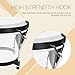 Soulmate Bongo Drum Set for Adult, Natural Beginners Bongos with Tuning Wrench, Transparent Bongo Drums 6