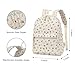 Yusudan Corduroy Womens Mini Backpack Girls Small Backpack Purse Fashion Casual Daypack School Bookbag (Flowers Brown)
