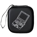 Schutzhülle, stoßfest, mit Netztasche für Karten, USB-Ladekabel, tragbare Organizer-Tasche für RG35XXSP, Retro-Spielkonsole, 220,00 x 70,00 x 130,00 mm, Schwarz , 220.00x70.00x130.00mm