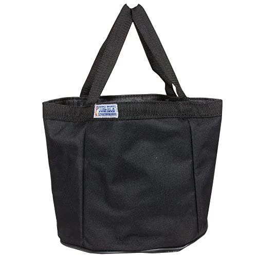 Dura-Tech Compact Grooming Tote | 4 Roomy Interior Pockets | Durable D840 Polyester Outer | Ideal for Ringside Touchups | with Ample Storage | Color Black