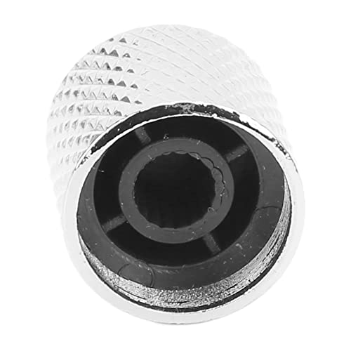 Botão de Controle do Potenciômetro, Botão de Guitarra Elétrica de Alta Resistência Universal de Meta