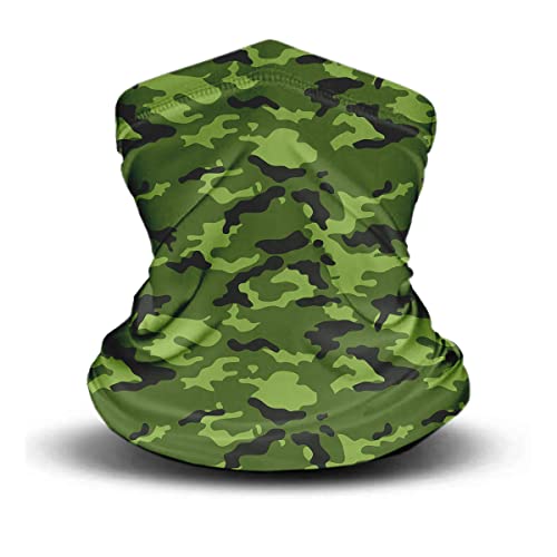 Bandana Tubular Balaclava Camuflada Militar Ciclismo Esporte Aventura (Verde)