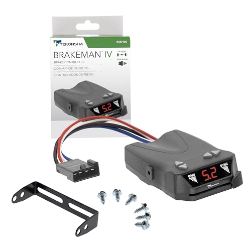 Tekonsha 8507120 Brakeman IV, Time-Delay Brake Controller For Trailers with 1-4 Axles, Compatible...