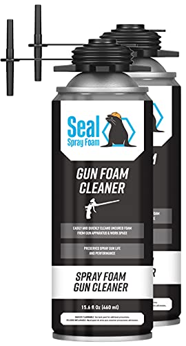 Industrial Products Seal Spray Foam Dispensing Gun Cleaner 16.9 OZ Can (QTY 2 CANS)