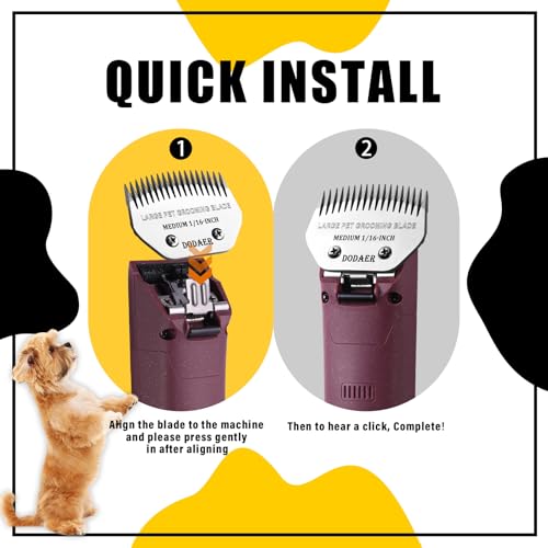 Image of Dog Grooming Blade,Compatible with Andis Medium Blending,Oster A5,Wahl KM10