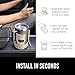 GORILLA GRIP Patent Pending Adjustable Car Cup Holder Expander, Keeps Water Bottle Secure, Expands to Fit 18 to 48 oz Large Bottles, Yeti, Owala, Stanley with Handle, Coffee Mug Insert for Cars, Tan
