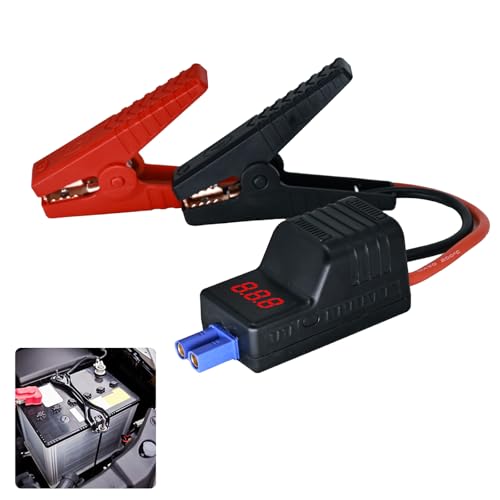 EC5 Smart Jump Starter Clamps,EC5 Heavy Duty Jump Starter Automotive Booster Clamp Cables Replacement Alligator Clamps with Intelligent LCD Screen for 12V Car Jump Starterand Many Other Brands